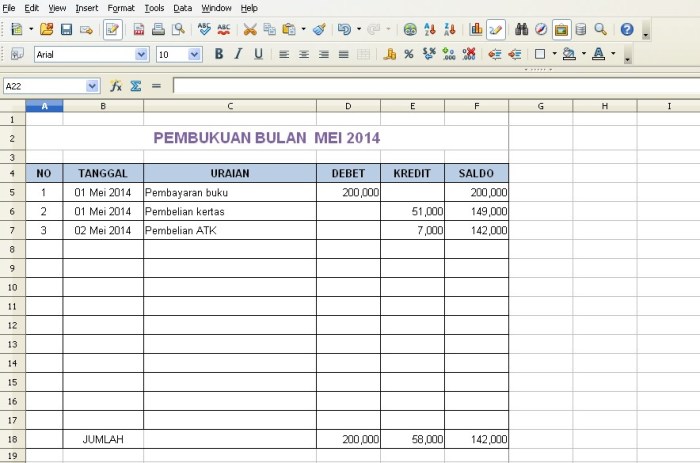 Tugas admin pembukuan