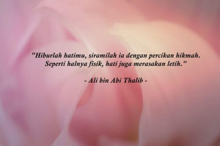 Kata mutiara ali bin abi thalib