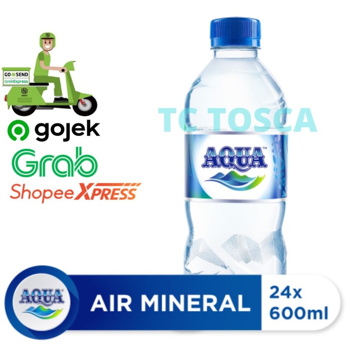 Daftar harga air mineral aqua galon dus dan boto
