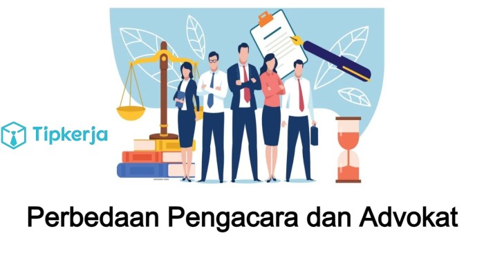 Perbedaan advokat dan pengacara