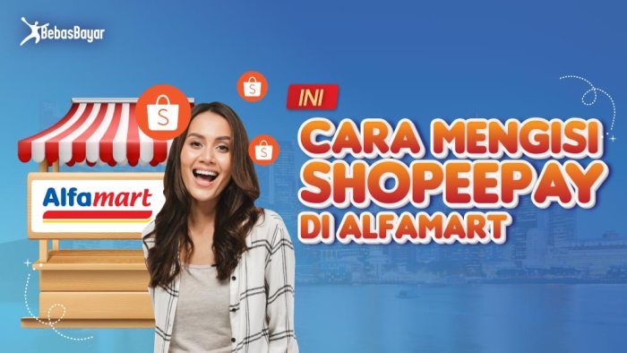 Pengalaman top up shopeepay di alfamart