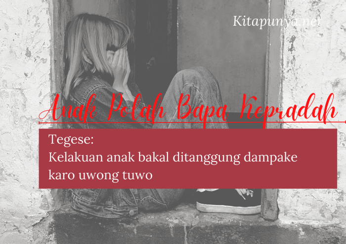 Anak polah bapa kepradah tegese