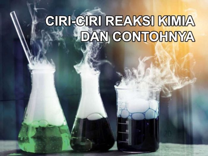 Reaksi kimia dan ciri cirinya