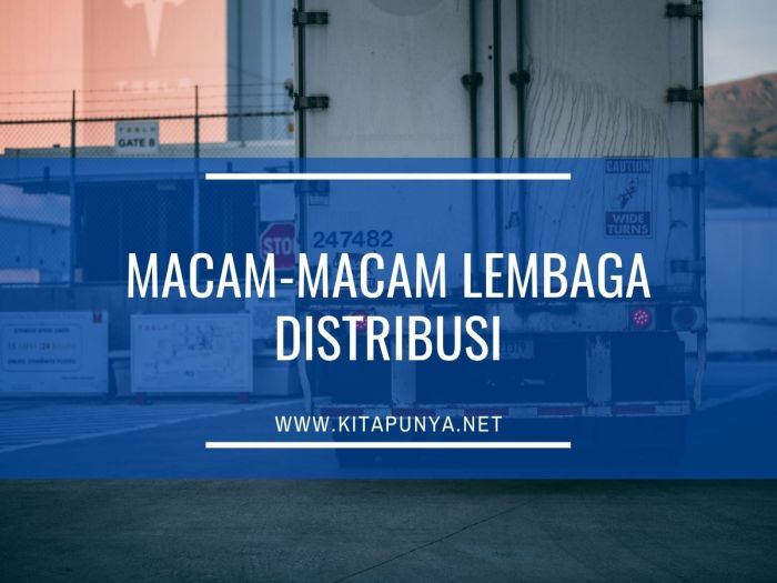Macam macam lembaga distribusi
