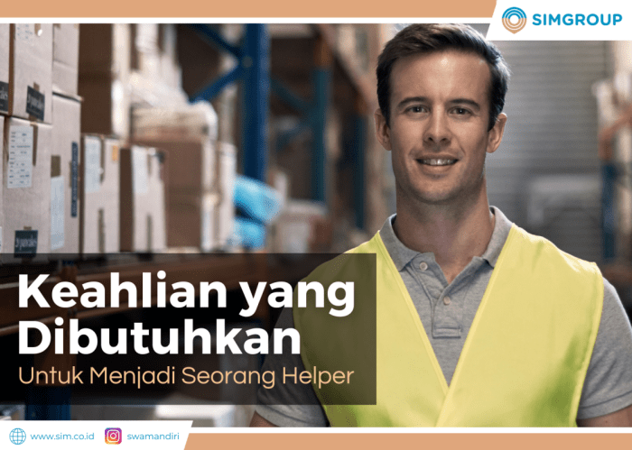 Keahlian yang harus dimiliki helper gudang