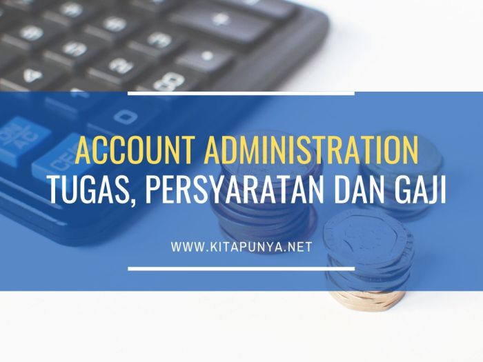 Tugas account administrator
