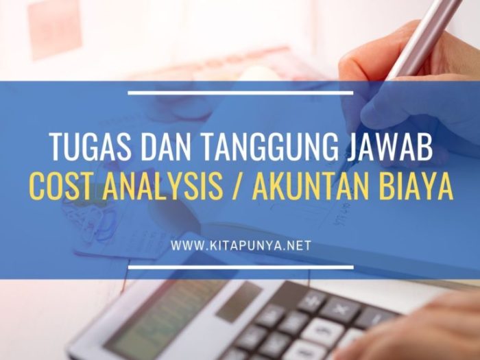 Cost analysis akuntan biaya