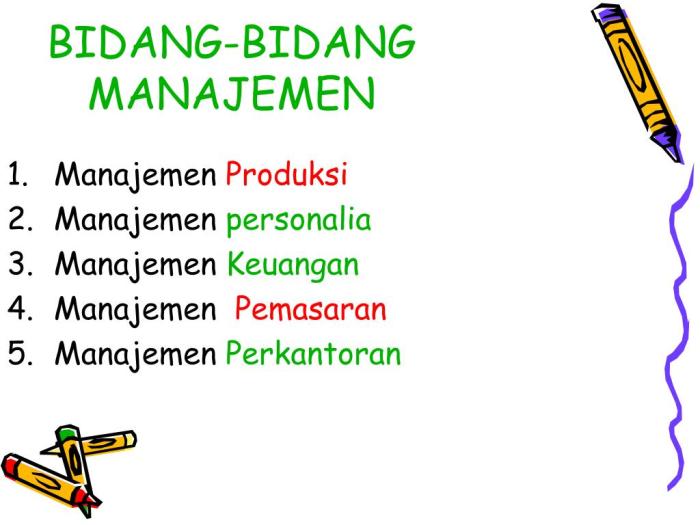 Manajemen bidang