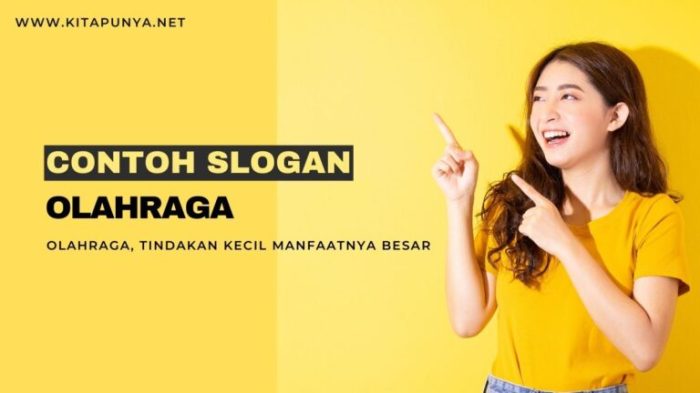 Slogan hidup sehat olahraga gaya