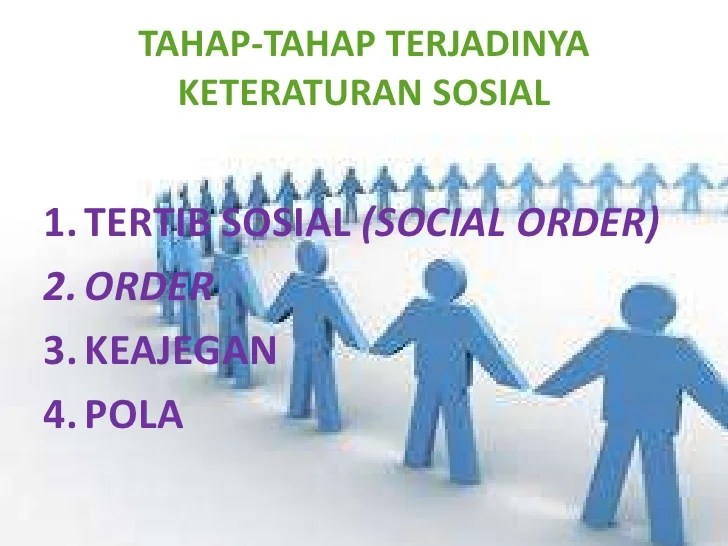 Pengertian tertib sosial social order