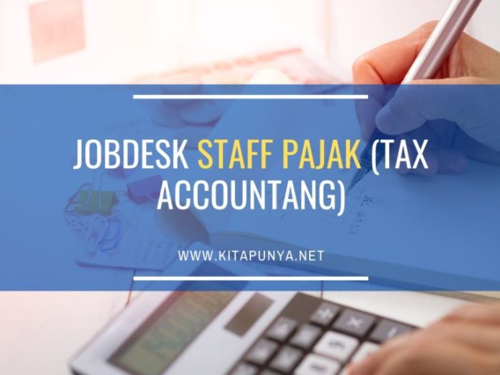 Jobdesk staff pajak
