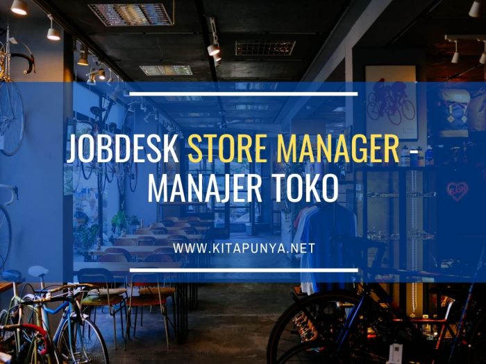 Jobdesk store manager