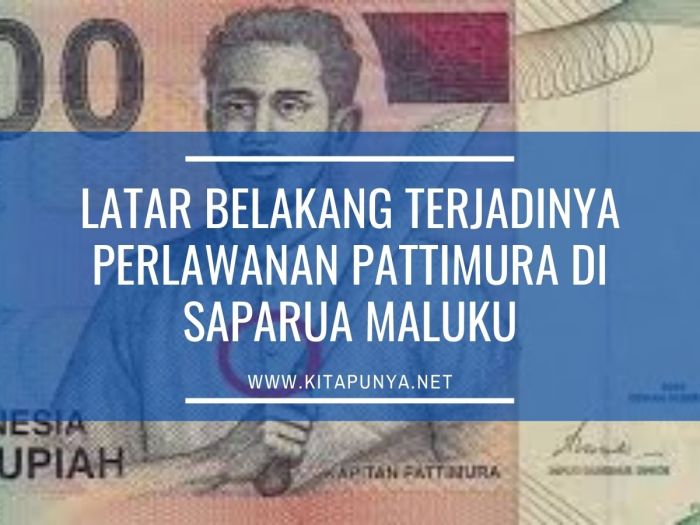Latar belakang terjadinya perlawanan pattimura di saparua