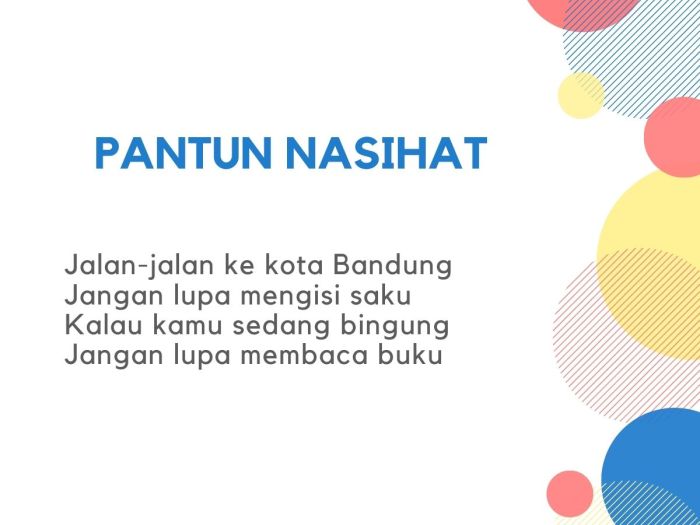 Contoh pantun nasihat