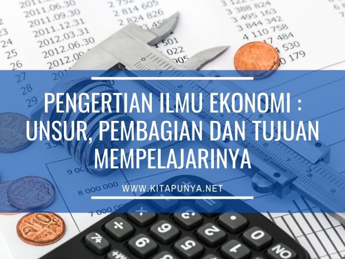 Pengertian ilmu ekonomi
