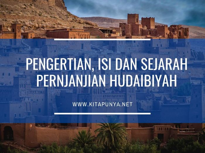 Pengertian dan isi perjanjian hudaibiya