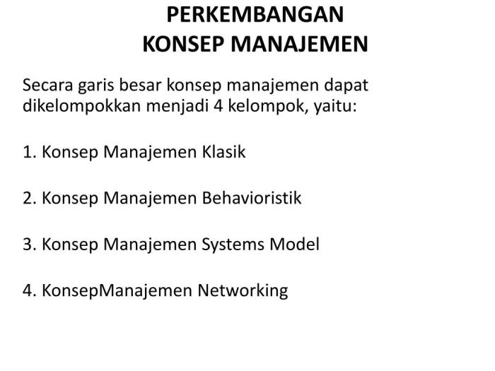 Manajemen konsep