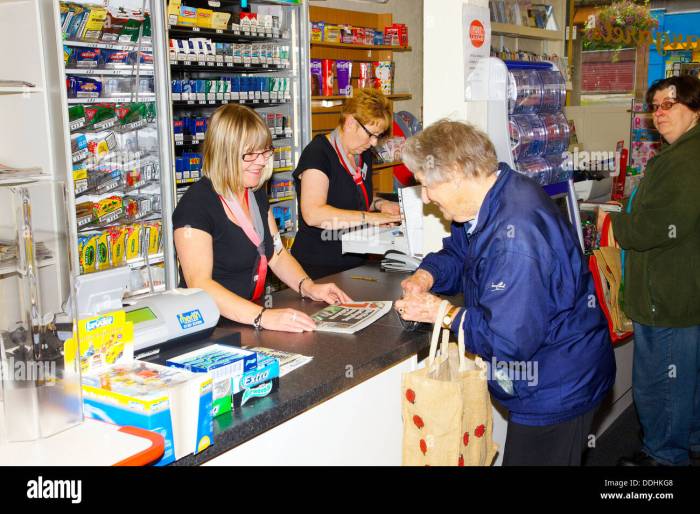 Counter staff customer shop serving shopping stock alamy cart