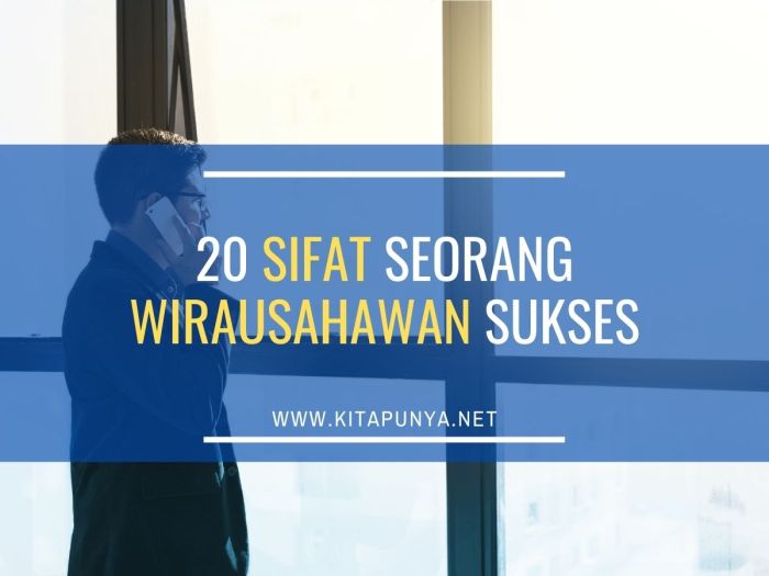 Sifat sifat seorang wirausahawan