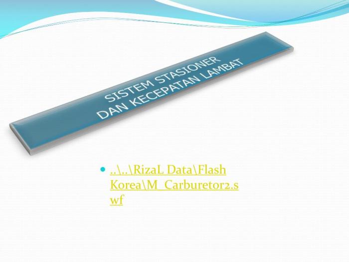 Sistem stationer dan kecepatan lamba