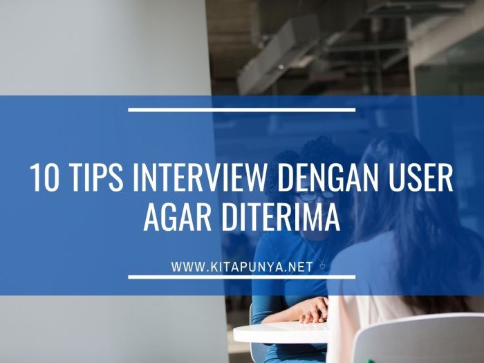 Tips interview dengan user