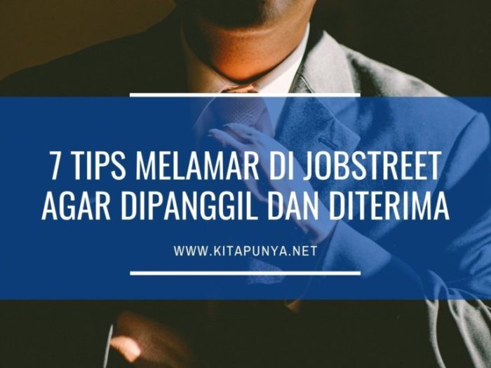 Tips melamar di jobstreet