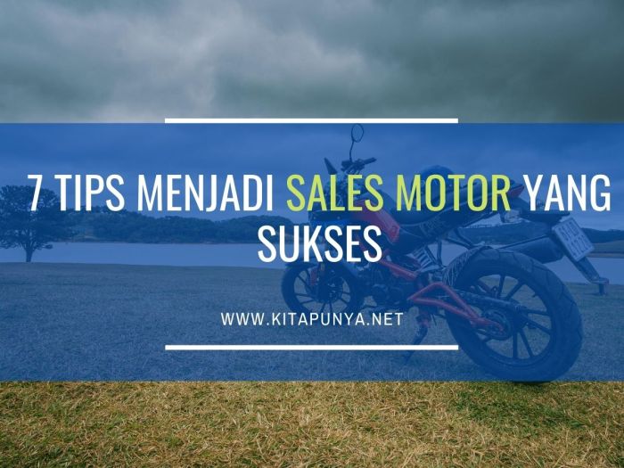 Tips menjadi sales motor