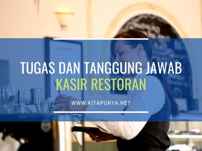 Tugas kasir restoran