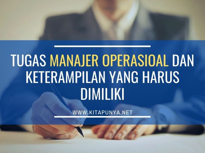 Tugas manajer operasional