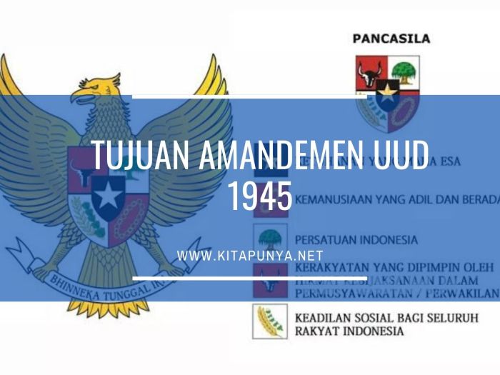Tujuan amandemen uud 1945