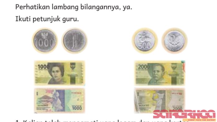 Uang rupiah baru kertas gambar desain lengkap pecahan pengertian giral kartal keluaran contohnya ribu logam resmi initu barang