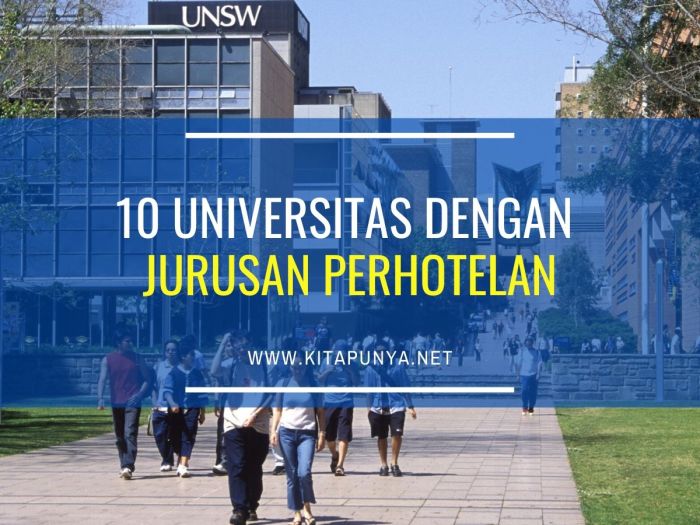 Universitas dengan jurusan perhotelan
